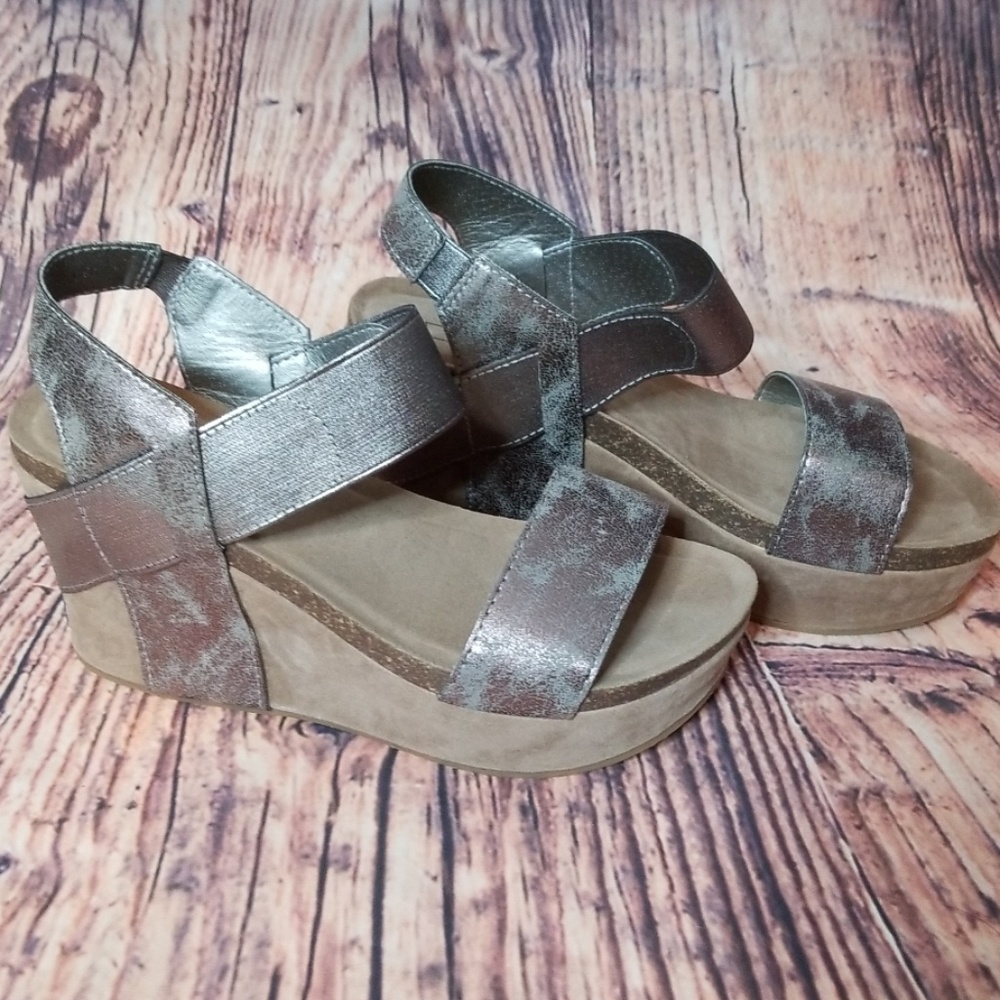 New sz 8 pewter wedges